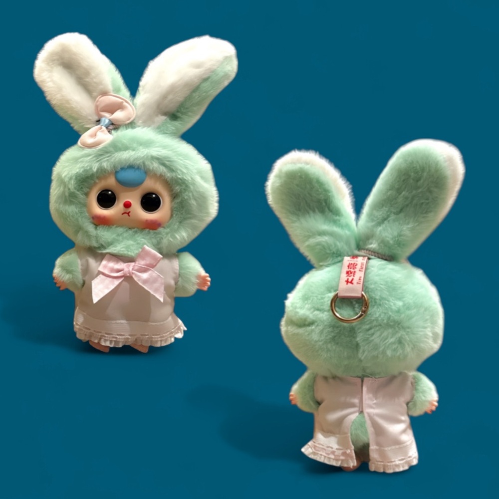 Baby Three Macaron Rabbit Stuffed Pendant - Picture 16 of 16